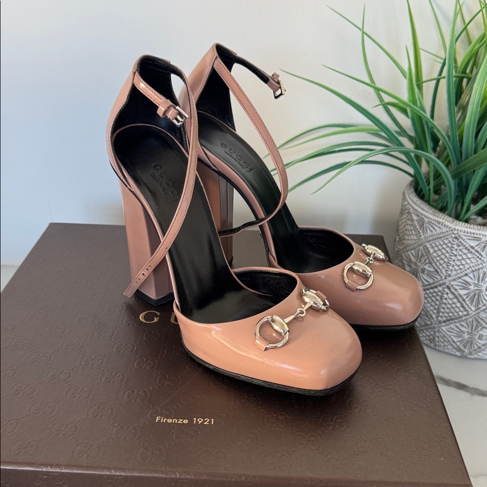 Gucci Blush Pink Platform Heels